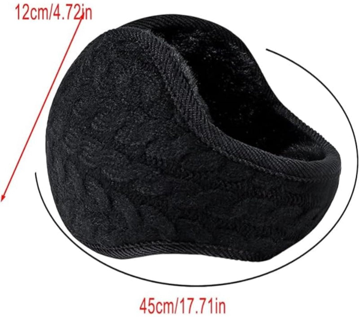 Earmuffs - Fleece Earmuffs - Knitted Earmuffs - Earmuffs for Adults - Warm Earmuffs - Warm Winter Earmuffs - Foldable - Unisex, Suitable for...