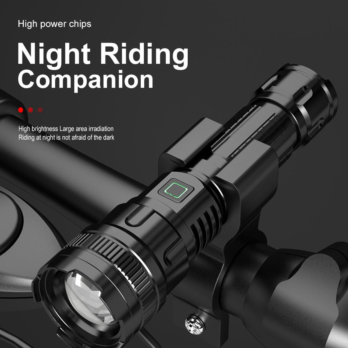 LED Flashlight - With Zoom Function & Waterproof - LED Flashlight - With Zoom Function & Waterproof - Battery-Powered Flashlight - USB Rechargeable...