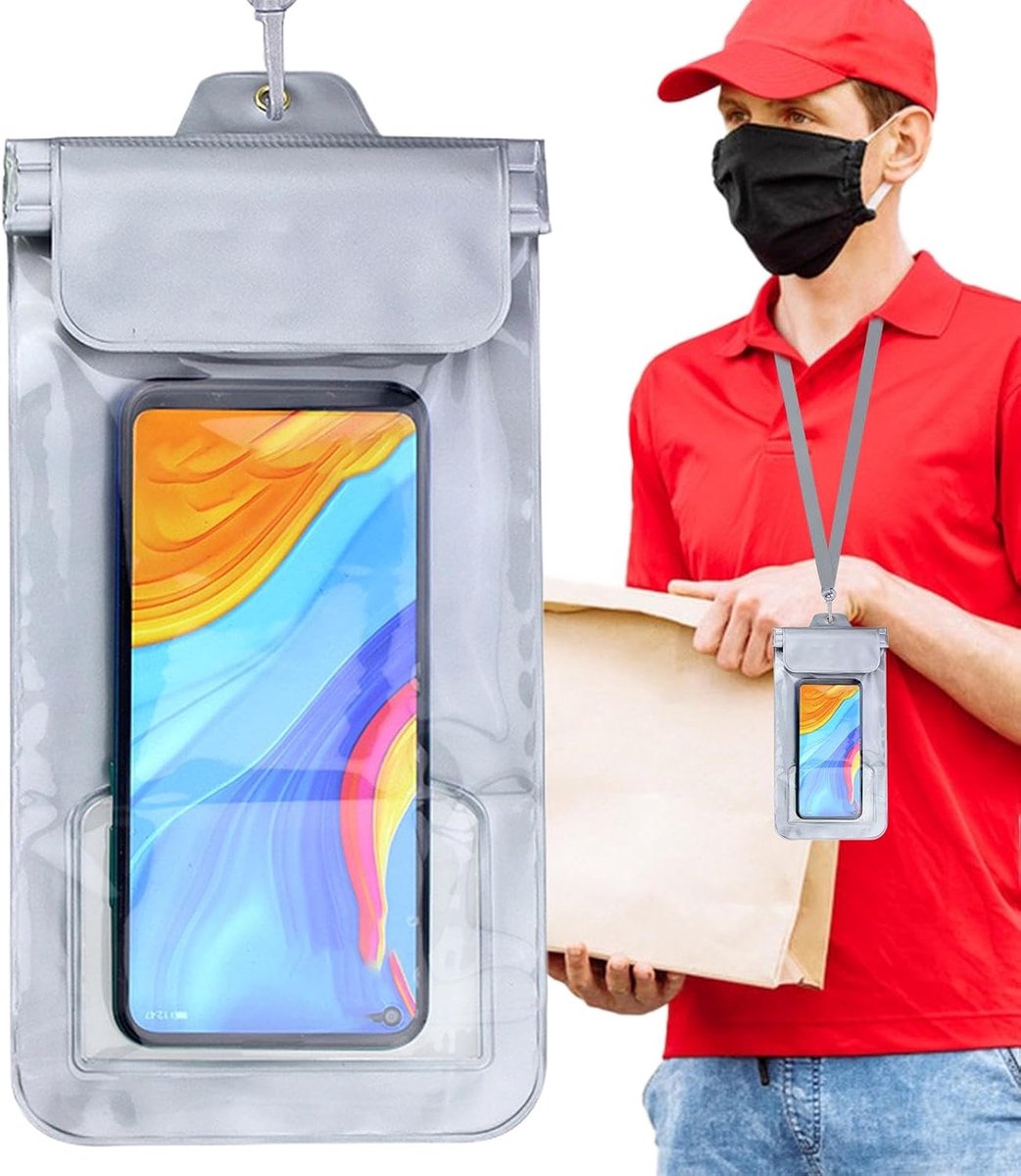 Phone Cases - Waterproof Phone Cases - Portable Phone Cases with Lanyard - Protective Phone Stand Cases - With Hole Design - Easy to Use - Suitable...