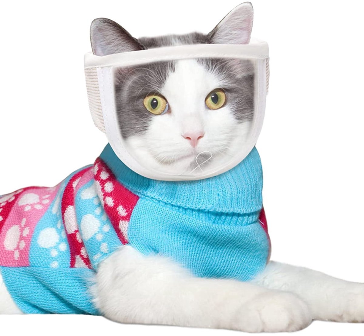 uzzle for Cat Grooming（M：Suitable for cats with a head circumference of 20-25 cm）