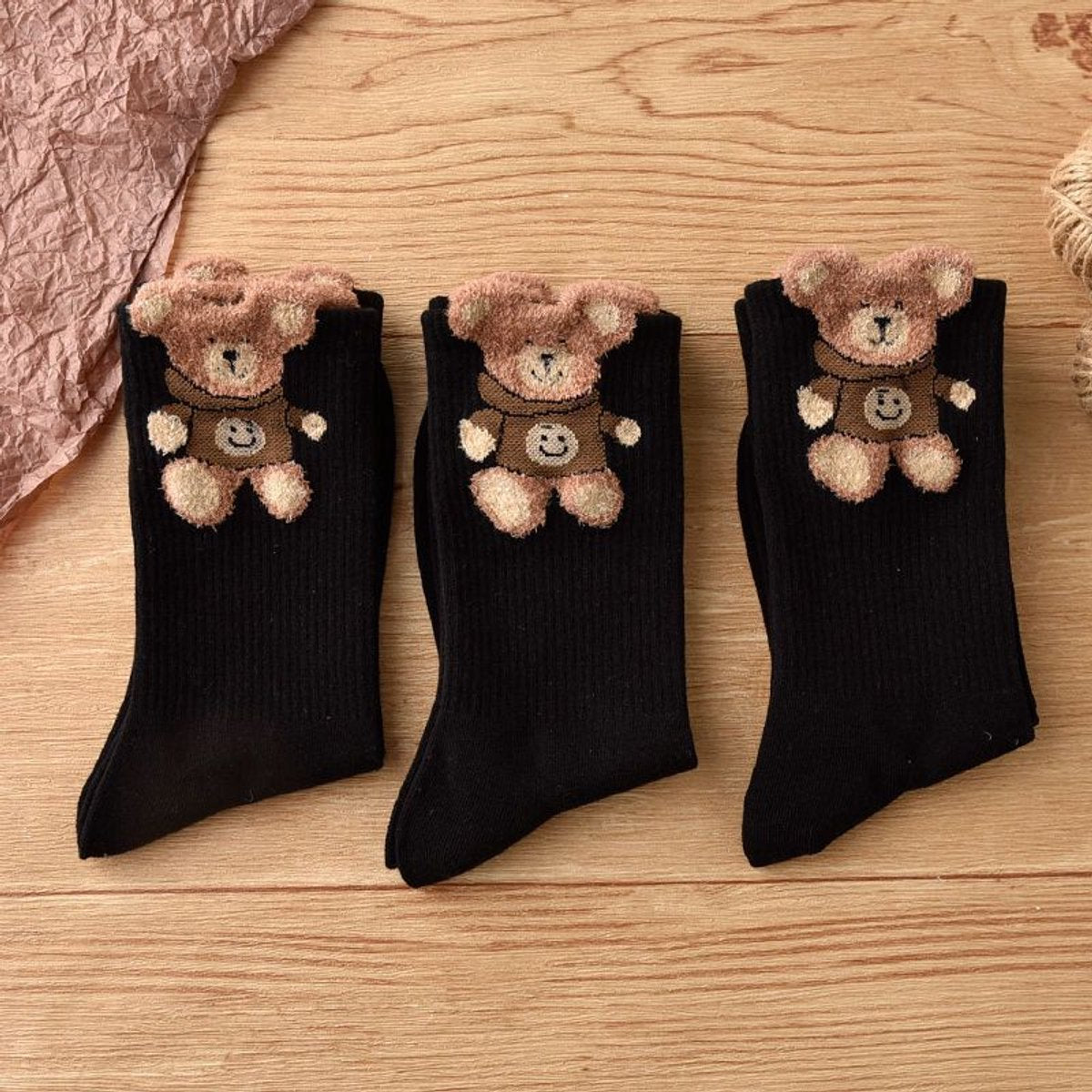 Socks 3-pack - House socks - fluffy socks - Casual socks - Indoor & Outdoor Wearable - Soft & Warm - socks men - socks women - Unisex Women - Size...