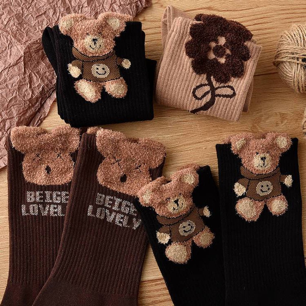 Socks 3-pack - House socks - fluffy socks - Casual socks - Indoor & Outdoor Wearable - Soft & Warm - socks men - socks women - Unisex Women - Size...