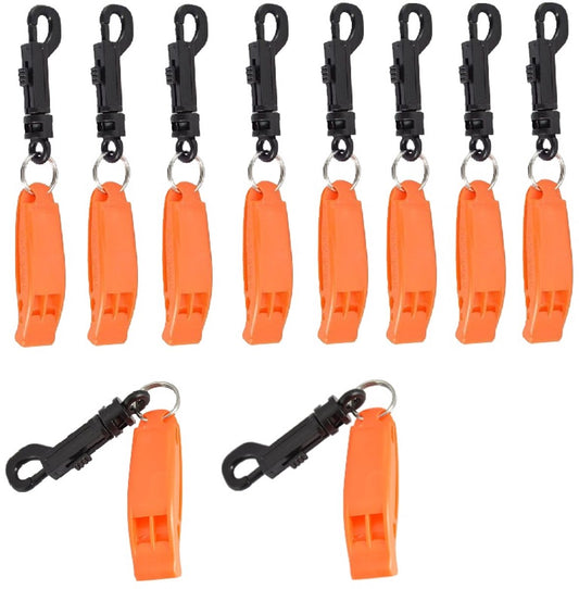 Emergency Whistle (10-Piece Whistle) - Sturdy and Durable Whistles, Suitable for Referees, Coaches, Emergencies, Lifeguards, Basketball, Football,...