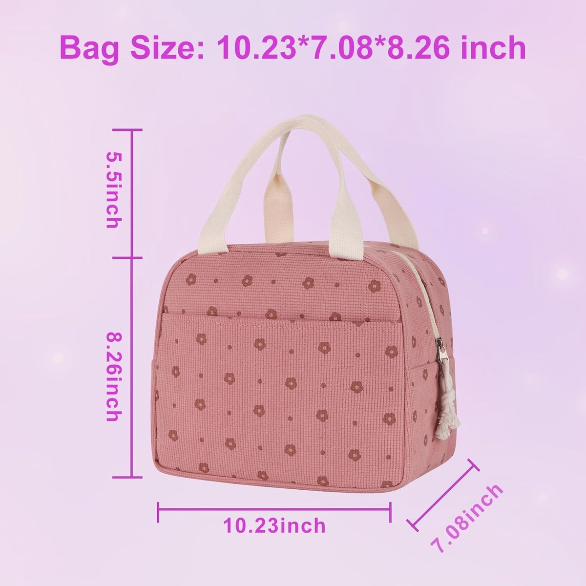 Cooler Bags - Lunch Bag - Handle Strap - Cooler Bag - Lunch Bag - Insulated Cooler Bag - Picnic Bag - 25.5*21*17cm - Suitable for work, office,...