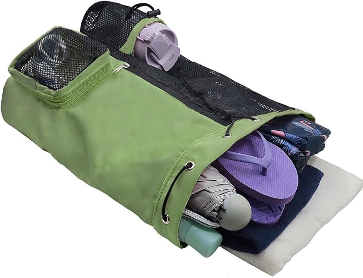 Backpack - Sports Bag - Travel Bag - Training Bag - Swimming Bag - 30*15*45cm - Mesh Material - Drawstring Design - Side Storage Space - Unisex -...