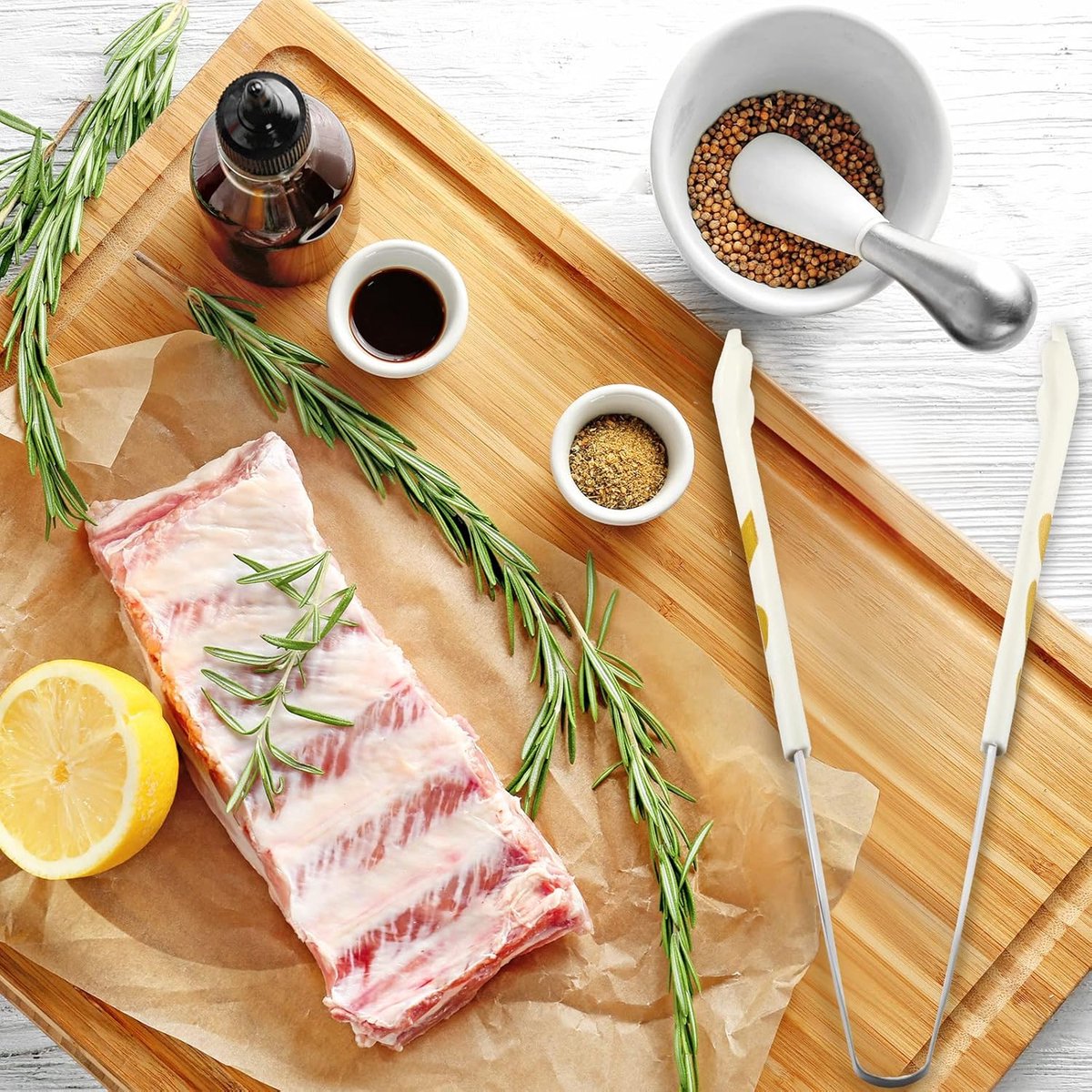 Stainless Steel Kitchen Tongs - Cute Kitchen Tongs for Food - Cute Kitchen Accessories - For Toasting Toast, Bagels, Grilling, etc. - Available in...