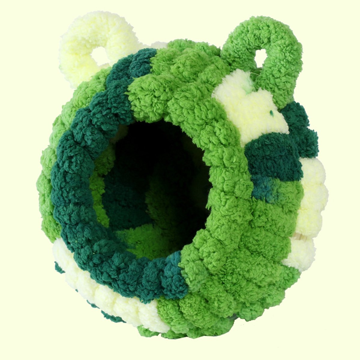 Plush Bird Nest - Indoor Birdhouse for Parrots, Hamsters & Small Pets (Forest)