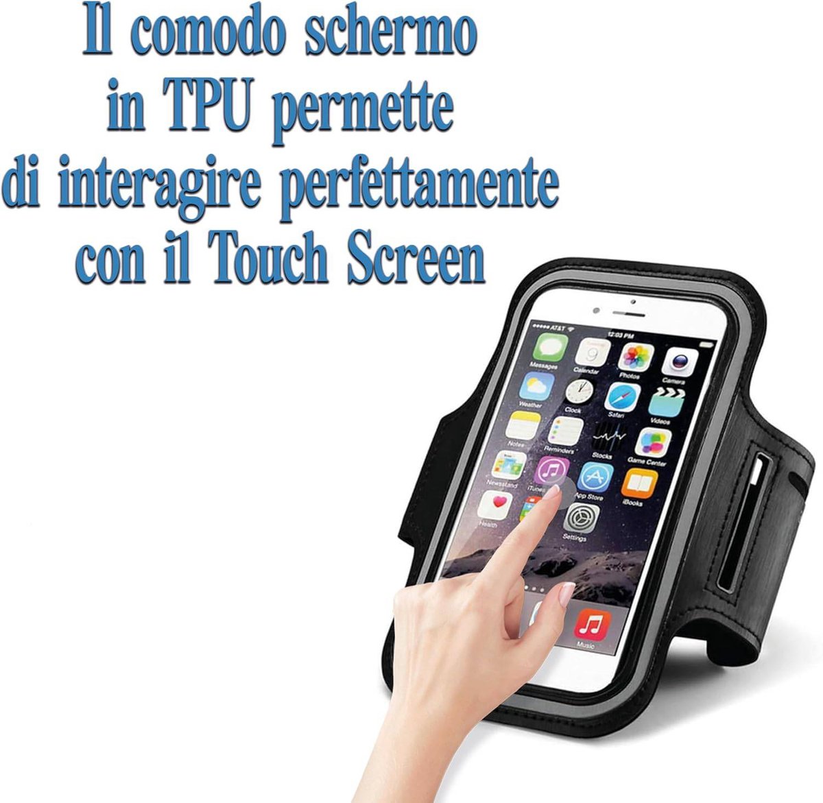 Phone Holder for Running - Running Armband - Suitable for phones up to 6.5 inches - Lightweight and universal phone holder for running, fitness and...
