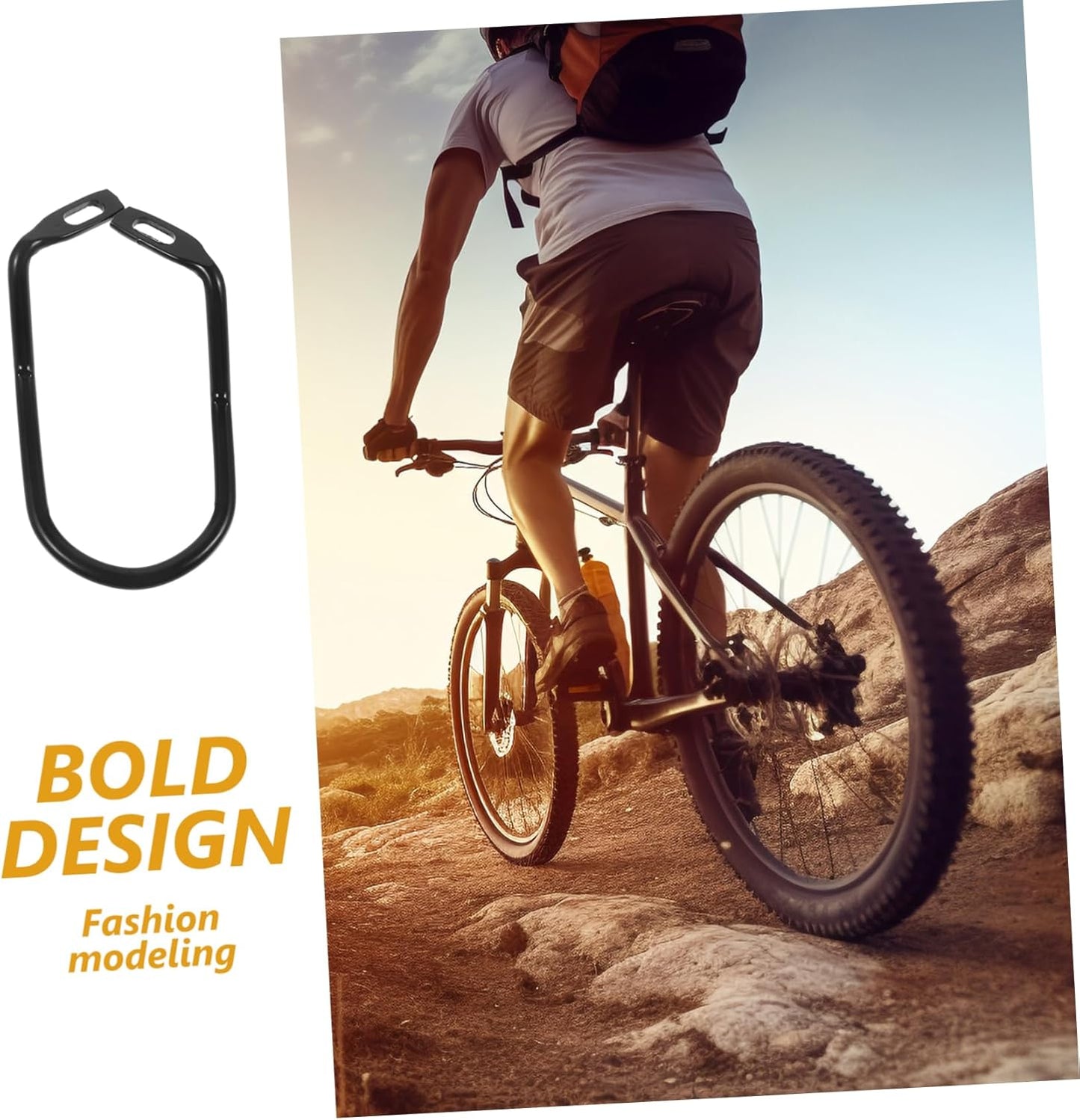 1 set of durable rear derailleur protectors for folding mountain bikes, easy to install-Style C