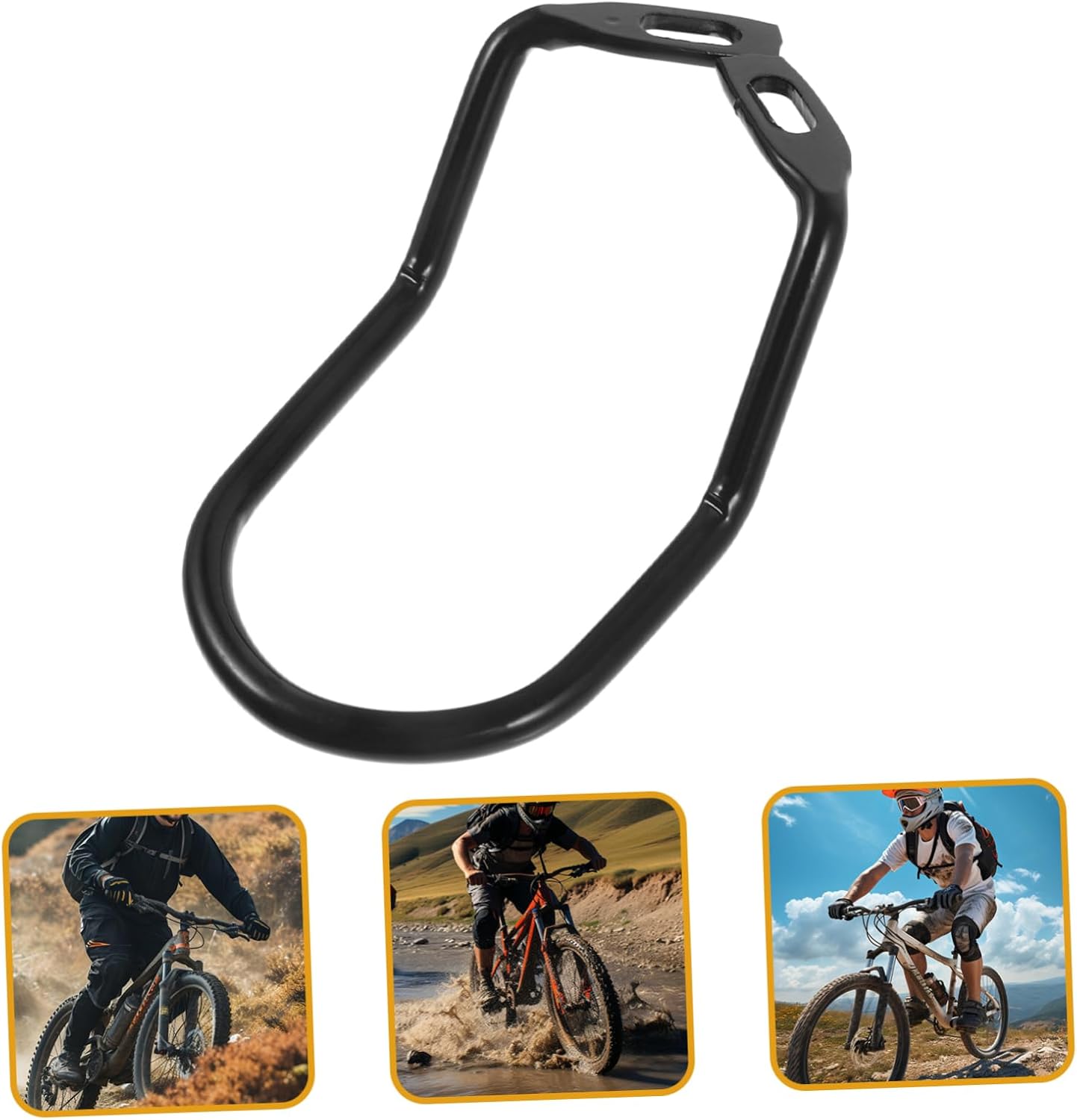 1 set of durable rear derailleur protectors for folding mountain bikes, easy to install-Style C