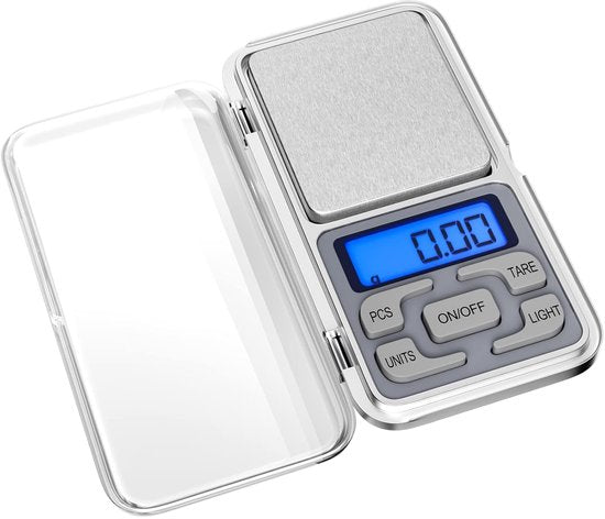 Electronic kitchen scale - Kitchen scale - 500g/0.01g - Food scale - Stainless steel household scale - With display and tare function - Suitable...