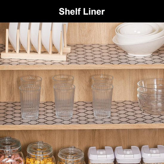 Drawer Mat - Kitchen Drawer Mat - Kitchen Cabinet Shelf Protector - Non-Adhesive, Waterproof EVA Drawer Mat, Easy to Cut to Size for Refrigerator,...