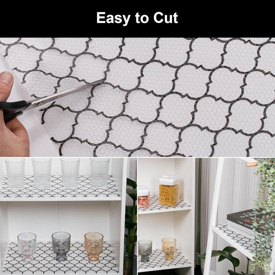 Drawer Mat - Kitchen Drawer Mat - Kitchen Cabinet Shelf Protector - Non-Adhesive, Waterproof EVA Drawer Mat, Easy to Cut to Size for Refrigerator,...