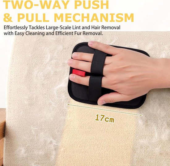 Pet Hair Removal Gloves - 2-Piece Set - Pet Hair Removal Brush - Anti-static Dog Hair Removal Gloves - Suitable for clothing, furniture, carpets,...