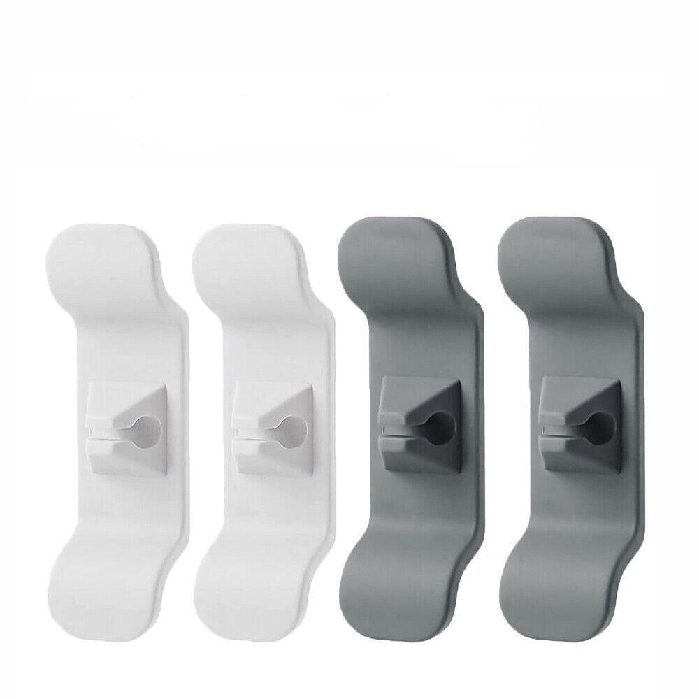Cord Organizer Wrap Holder 4pcs Kitchen Appliance Cable Winder Adhesive Clip - 4PCS Black