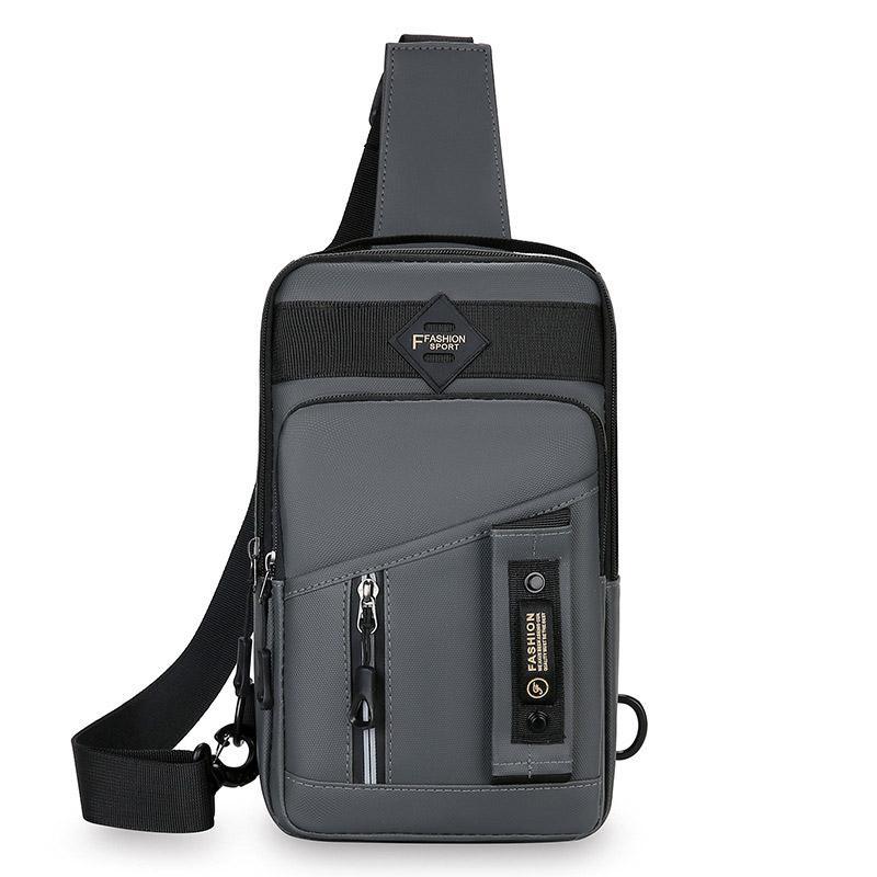 Casual Multifunctional Crossbody Bag for Men Travel Outdoor Hiking and Sports - Black
