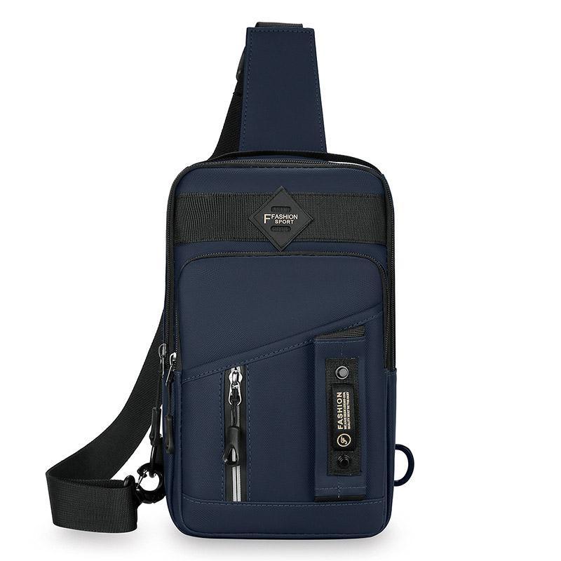Casual Multifunctional Crossbody Bag for Men Travel Outdoor Hiking and Sports - Grey