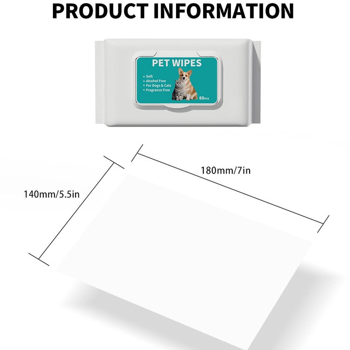 Pet Ear Cleaning Wipes Dogs Cats Gentle Ear Care Wipes Healthy Ears