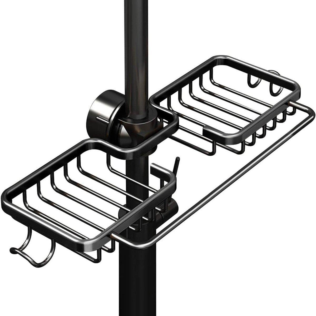 Multifunctional Faucet Shelf Kitchen Storage Sink Draining Basket Household Rack - Silver