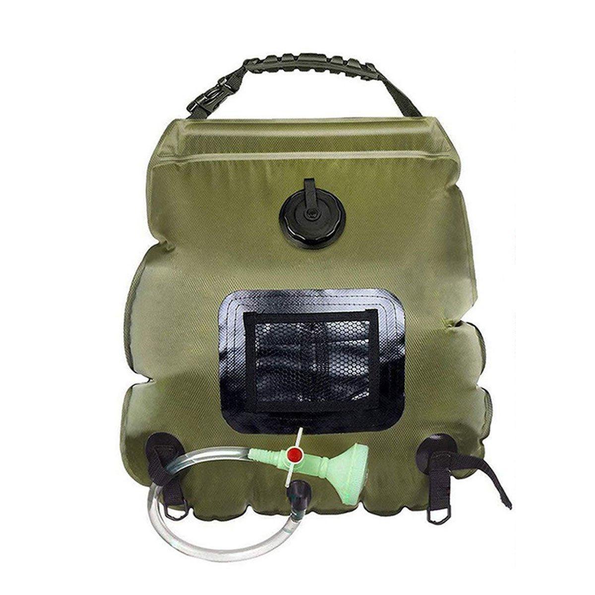 Portable Solar Camping Shower Bag 20L with Hose & Shower Head