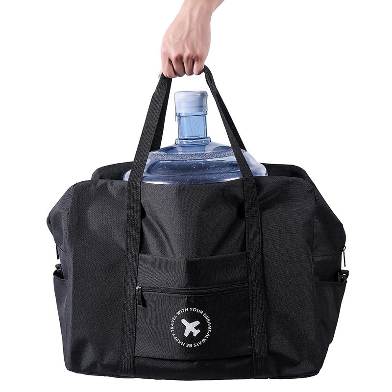 Foldable Travel Bag for Camping & Hiking - Large - Small Gray