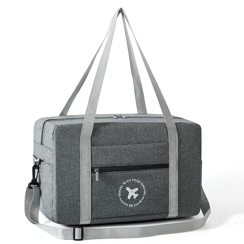 Foldable Travel Bag for Camping & Hiking - Large - Large Gray
