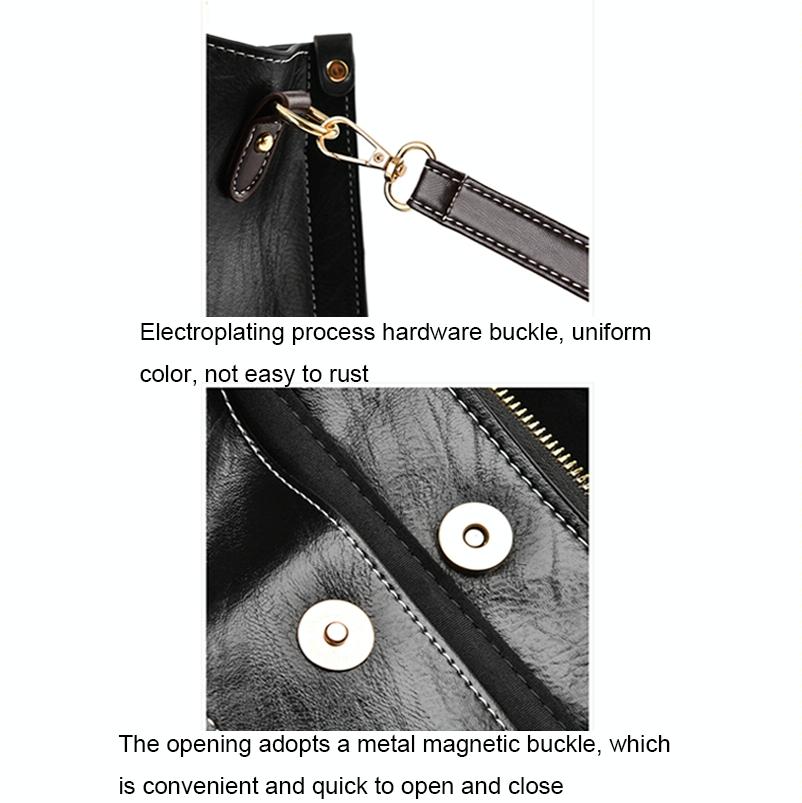 Vintage Multifunctional Handbag for Women - Red