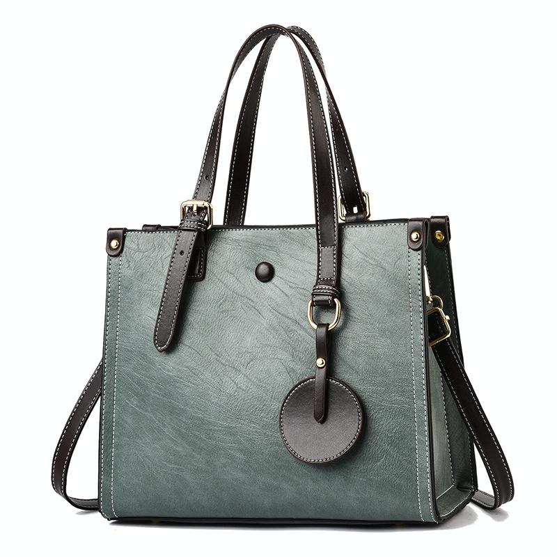 Vintage Multifunctional Handbag for Women - Red