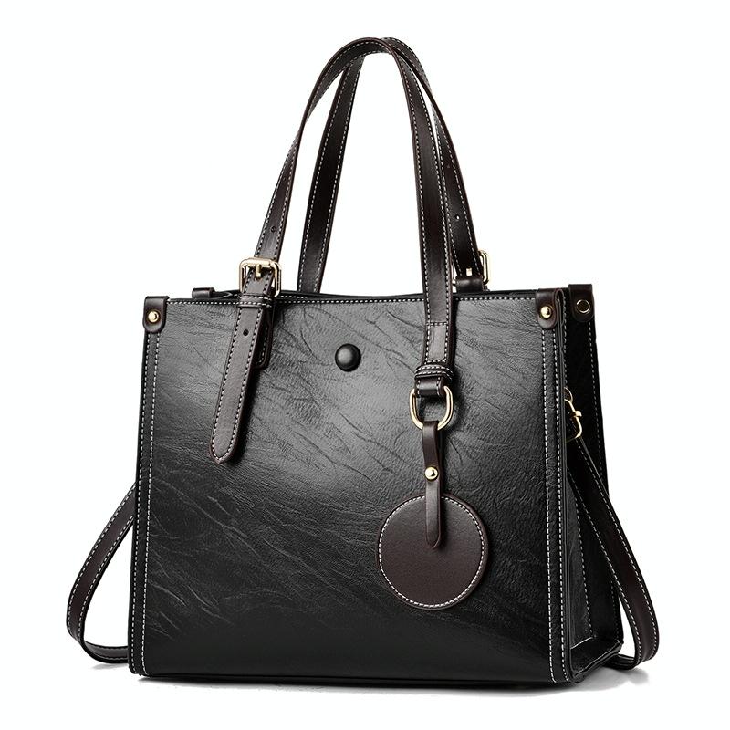 Vintage Multifunctional Handbag for Women - Red