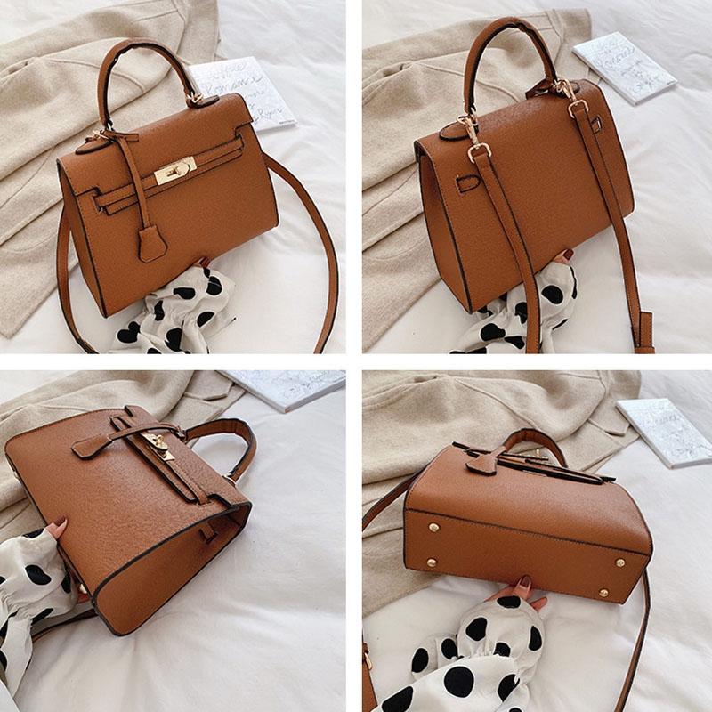 Stylish Winter Crossbody Bag for Women - Single Shoulder Kelly Design - Black
