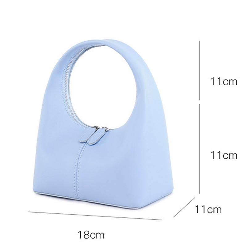 Chic Leather Women Handbag Sleek Design - White