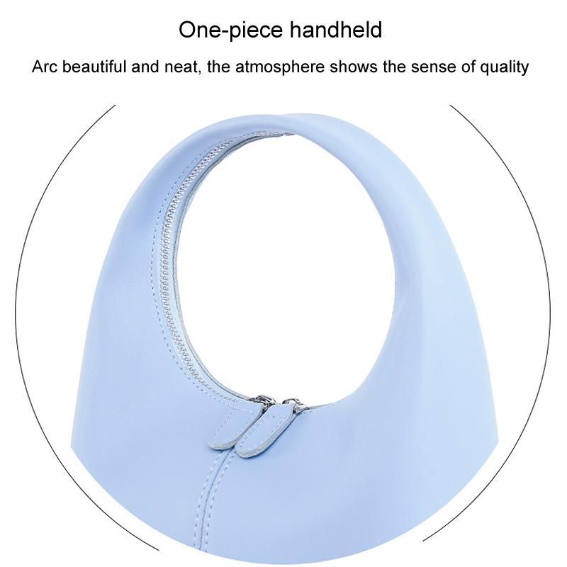 Chic Leather Women Handbag Sleek Design - White