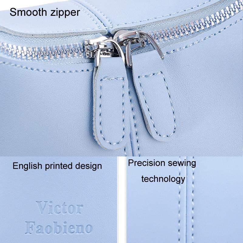 Chic Leather Women Handbag Sleek Design - White