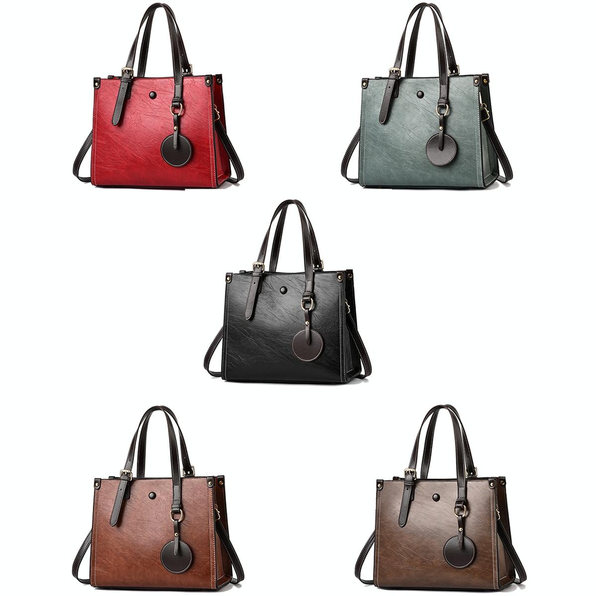 Vintage Multifunctional Handbag for Women - Green