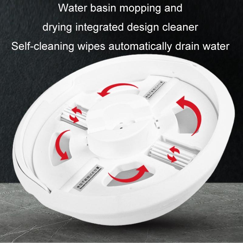 Smart All-in-one Robotic Sweeper and Mop - Black