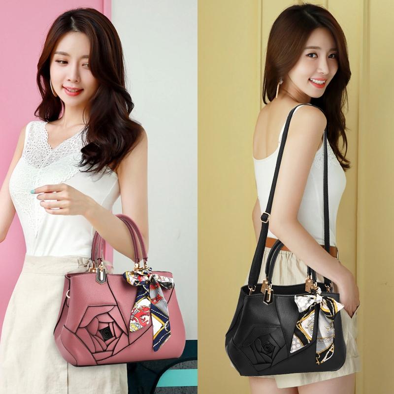 Carved Ladies Handbag - 3d Design - Khaki
