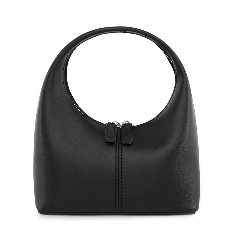 Chic Leather Women Handbag Sleek Design - Light Blue