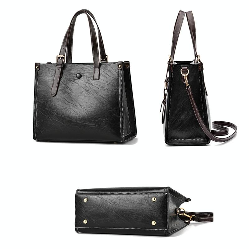 Vintage Multifunctional Handbag for Women - Black