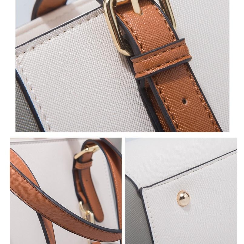 Large Capacity 3-in-1 Fashion Handbag for Women - Coffee