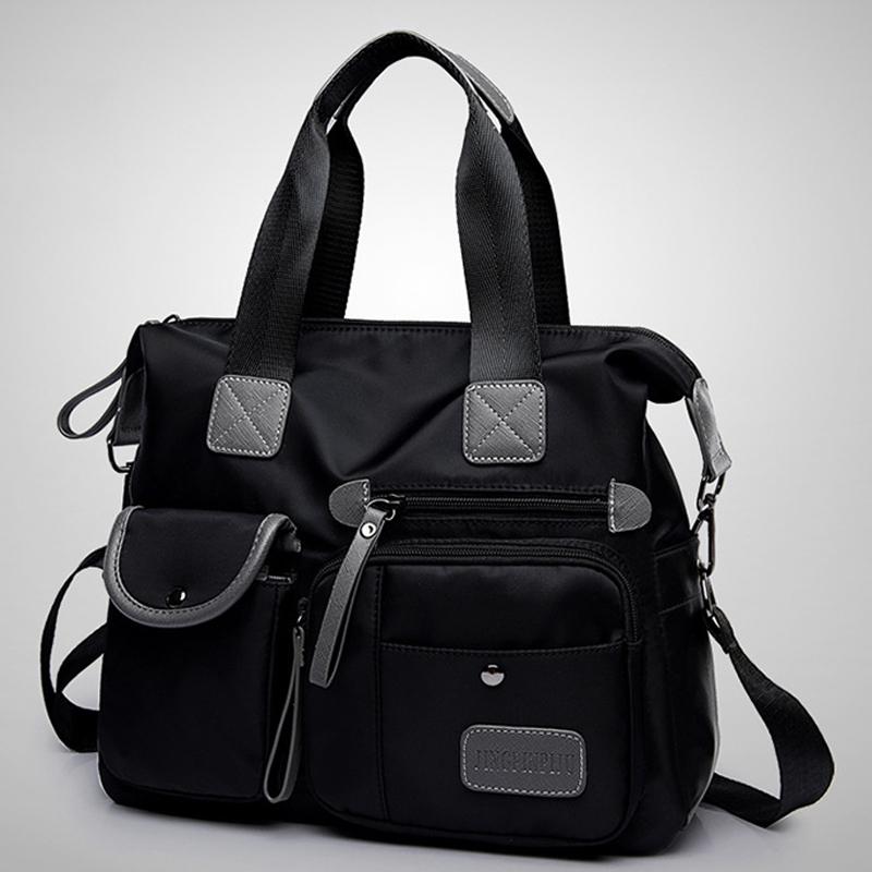 Versatile Oxford Cloth Shoulder Bag for Women - Blue