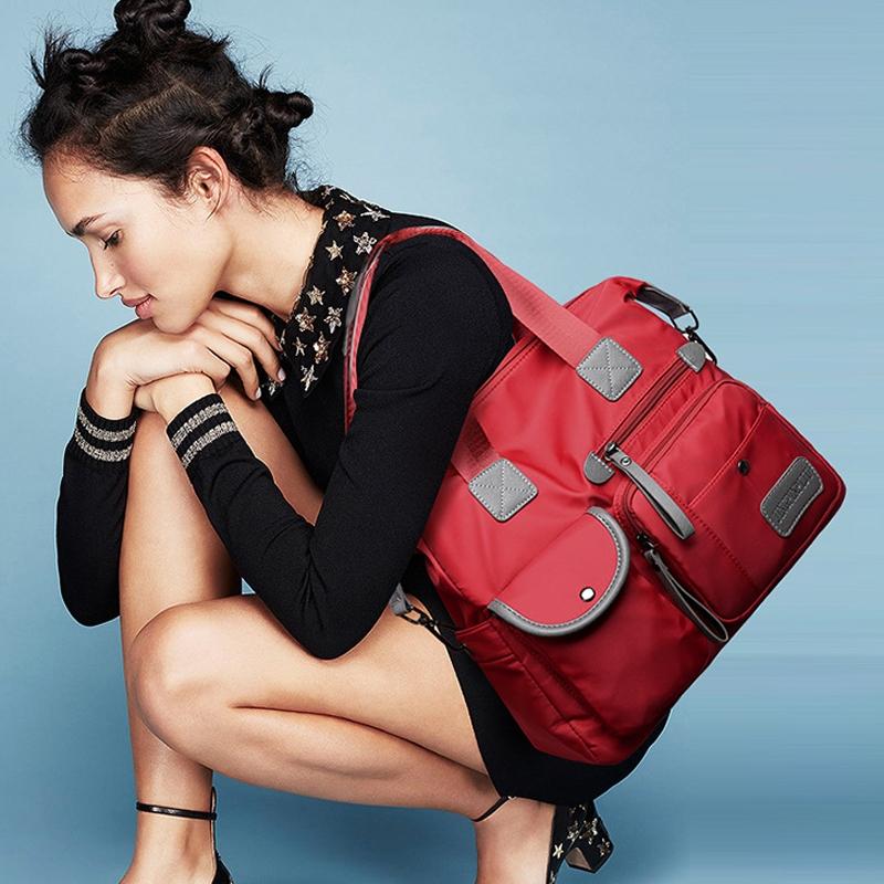 Versatile Oxford Cloth Shoulder Bag for Women - Blue