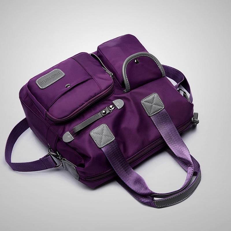 Versatile Oxford Cloth Shoulder Bag for Women - Blue