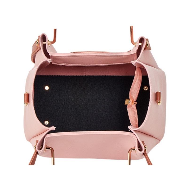 Versatile 4-in-1 Messenger Bag for Women - Fashionable & Spacious - Black