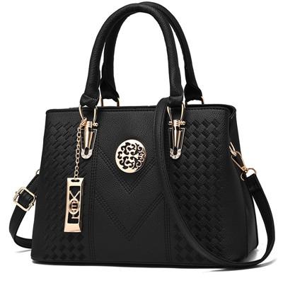 Women Leather Messenger Handbag - Stylish and Functional - Pink