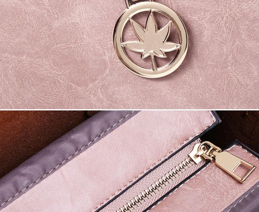 Versatile Leather Tote Bag for Women - 3-in-1 Design - Red