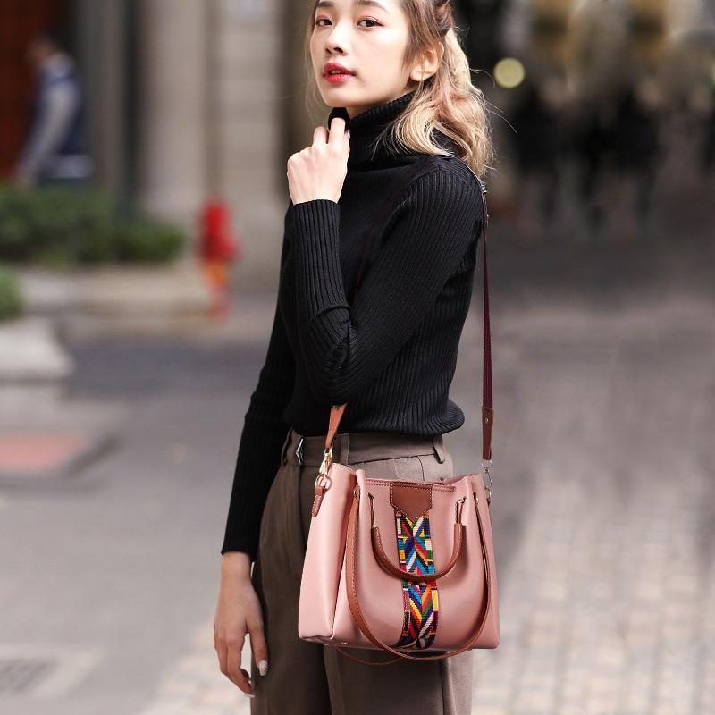 Versatile 4-in-1 Messenger Bag for Women - Fashionable & Spacious - Brown