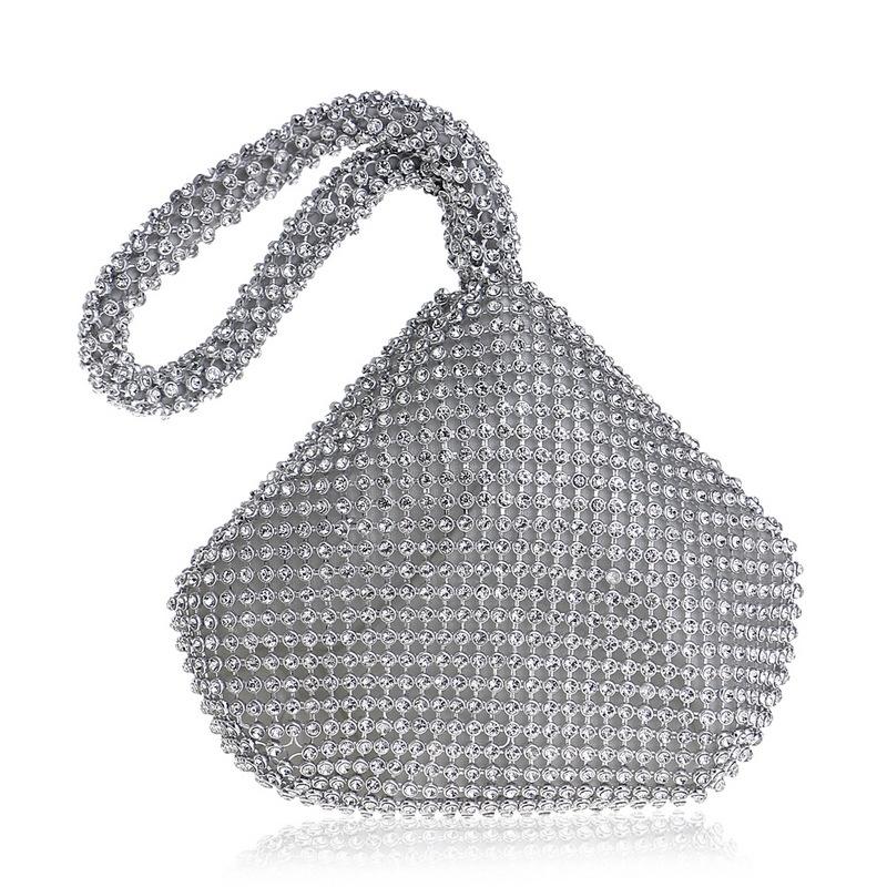 Diamond Handbag for Fashion Banquets and Parties - Silver