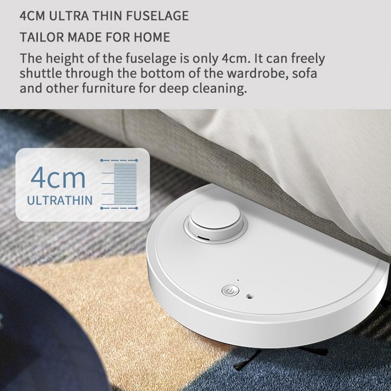 Intelligent Usb Charging Sweeping Robot - White