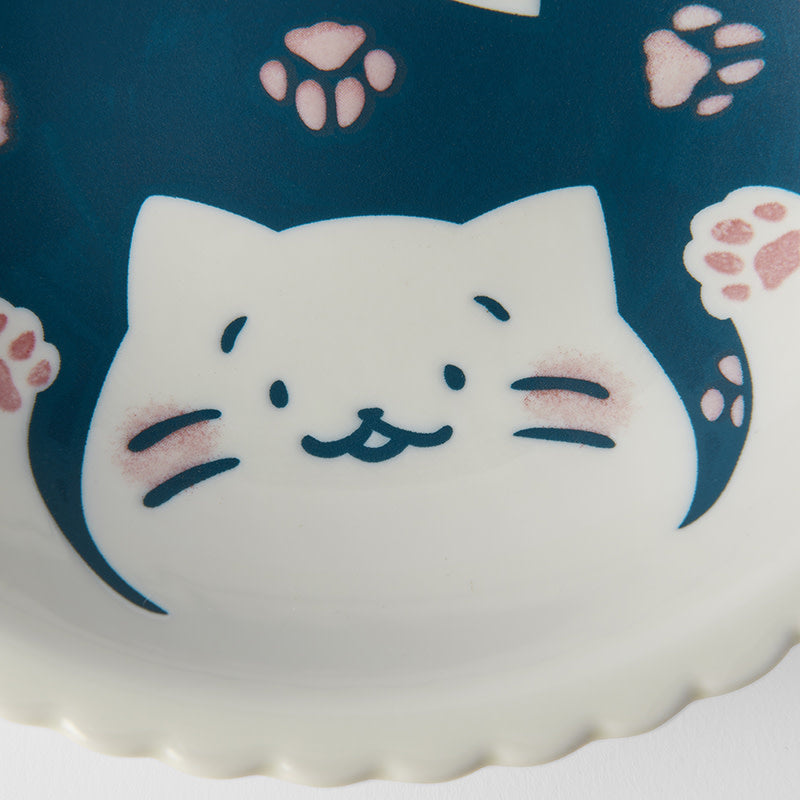 Pasta Bowl 21cm Paw Prints Cat Design
