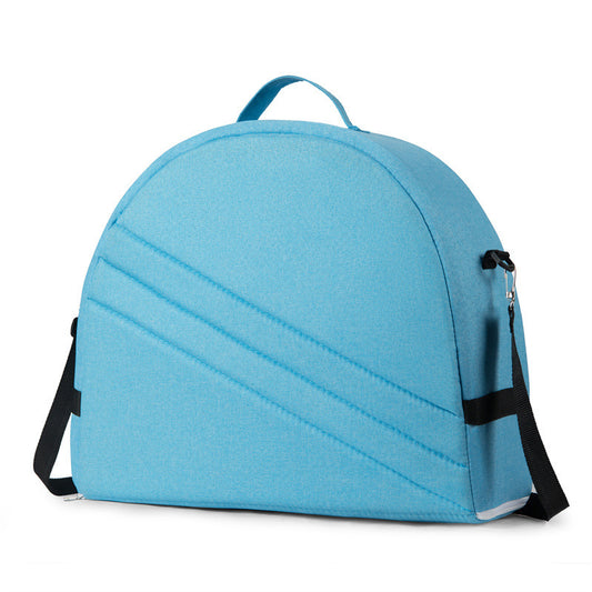 Blue Portable Multi-Purpose Baby Bed and Diaper Backpack – Lightweight, Waterproof, Canvas + Polyester Material, Travel Essential for Moms(With...